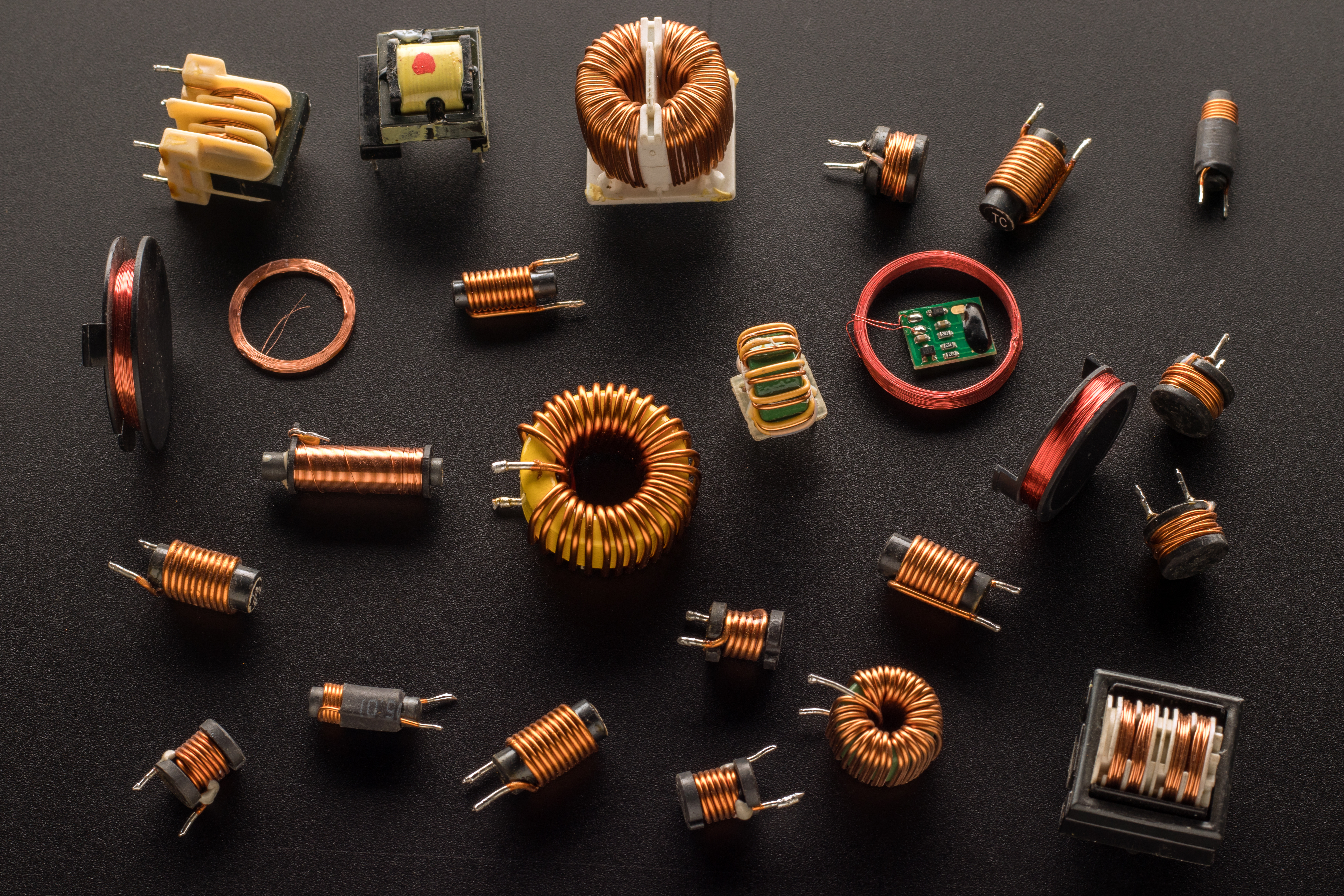 Variety of custom toroidal inductors and magnetic components